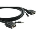 Kramer VGA & Audio Kabel - 22,9 m 26AWG Sort